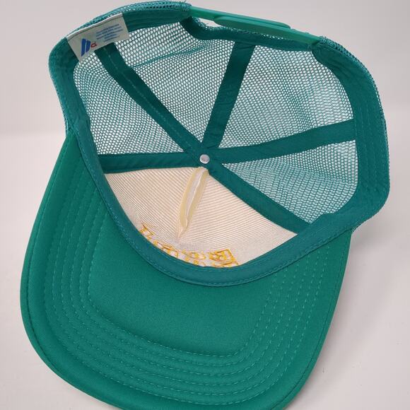 Boat Babe Snapback Trucker Hat Blue One Size Adjustable Embroidered Mesh Back Ha - Picture 7 of 9